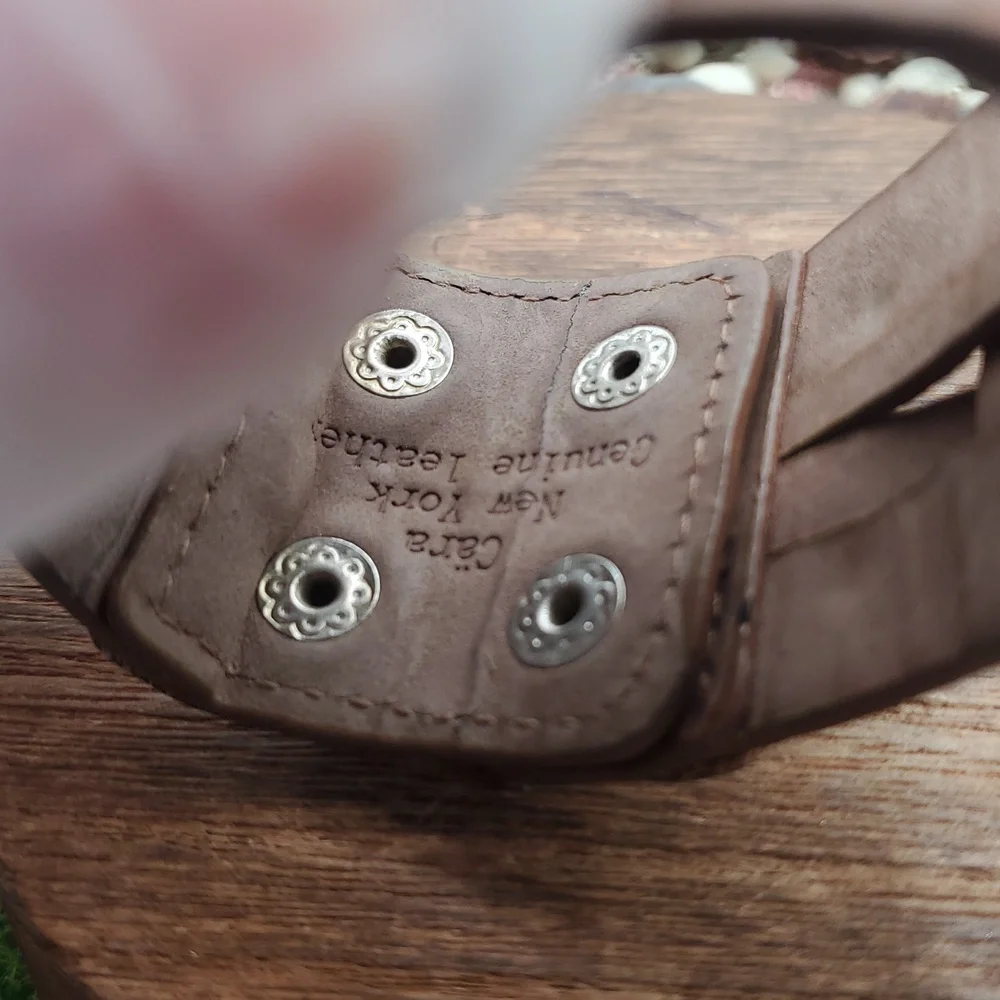 Cara Brown‎ New York Leather Bracelet with Silver Accents B3430